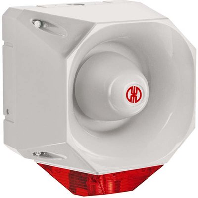 Sygnalizator optyczno-akustyczny 442, czerwony palnik ksenonowy, 120 dB, 42 tonów, 115-230 V AC, IP66, 44211068