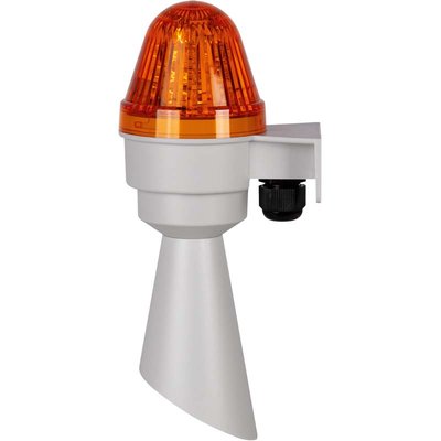 Sygnalizator optyczno-akustyczny COBLHP582GT, pomarańczowy LED, 98 dB, 2 tony, 230 V AC, IP65, COBLHP582GT230AL