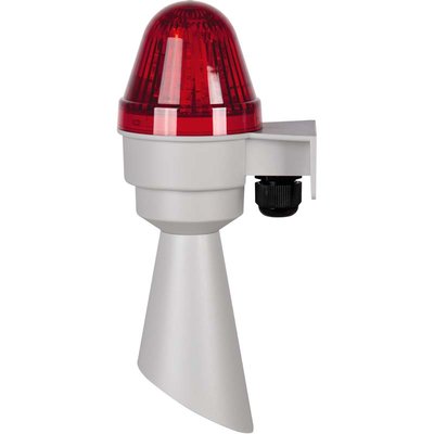Sygnalizator optyczno-akustyczny COBLHP582GT, czerwony LED, 98 dB, 2 tony, 230 V AC, IP65, COBLHP582GT230RL