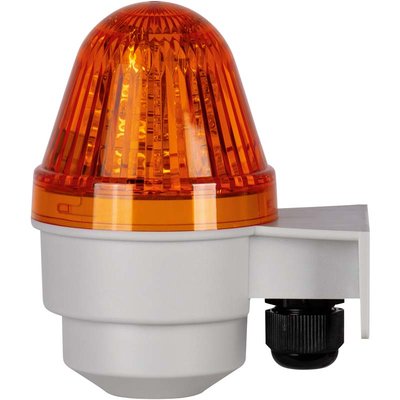 Sygnalizator optyczno-akustyczny COBLHP582G, pomarańczowy LED, 90 dB, 2 tony, 230 V AC, IP65, COBLHP582G230AL