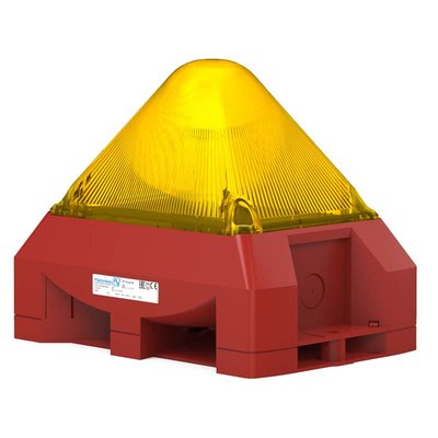 Sygnalizator optyczno-akustyczny PY X-LA, żółty palnik ksenonowy, 100 dB, 8 tonów, 24 V DC, IP66, 21565803000