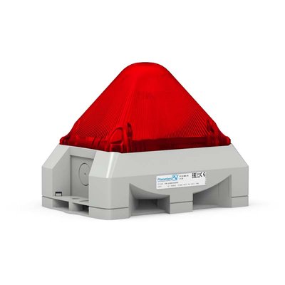 Sygnalizator optyczno-akustyczny PY X-MA-10, czerwony palnik ksenonowy, 100 dB, 8 tonów, 115 V AC, IP66, 21555155055