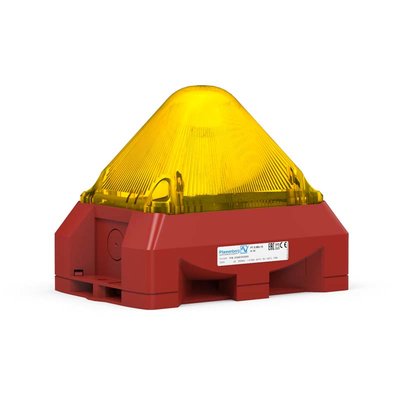 Sygnalizator optyczno-akustyczny PY X-MA-10, żółty palnik ksenonowy, 100 dB, 8 tonów, 24 V AC/DC, IP66, 21555813000