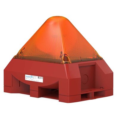 Sygnalizator optyczno-akustyczny PY X-LA, pomarańczowy palnik ksenonowy, 100 dB, 8 tonów, 230 V AC, IP66, 21565104000