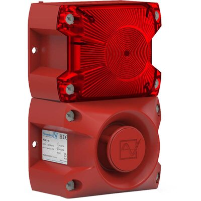 Sygnalizator optyczno-akustyczny PA X 1-05, czerwony palnik ksenonowy, 100 dB, 80 tonów, 230 V AC, IP66, 23311105000