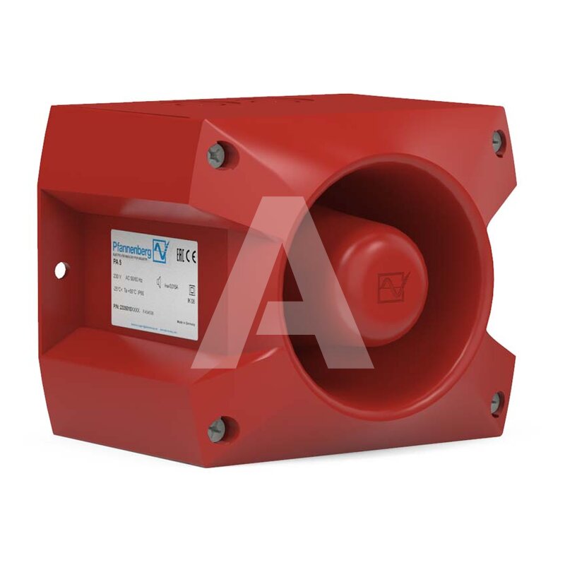 Sygnalizator akustyczny czerwony, PA 5 SSM, 24 V DC, 23350800005