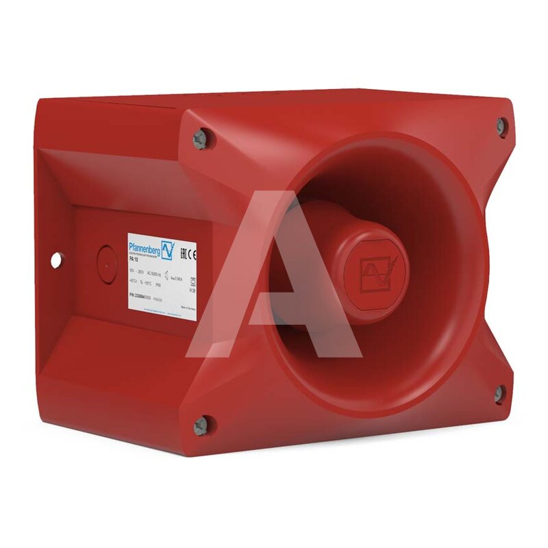 Sygnalizator akustyczny czerwony, PA 10 SSM, 24 V DC, 23360800005