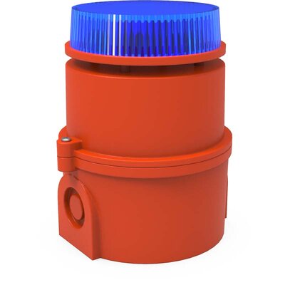 Sygnalizator optyczno-akustyczny niebieski 100 dB, 32035807000