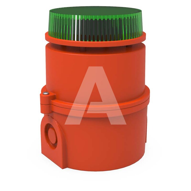 Sygnalizator optyczno-akustyczny zielony 100 dB, 32035806000