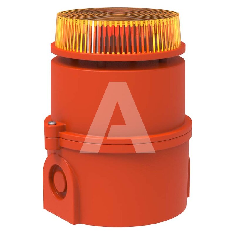 Sygnalizator optyczno-akustyczny pomarańczowy 100 dB, 32035804000