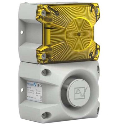 Sygnalizator optyczno-akustyczny żółty 100dB, 23311803056