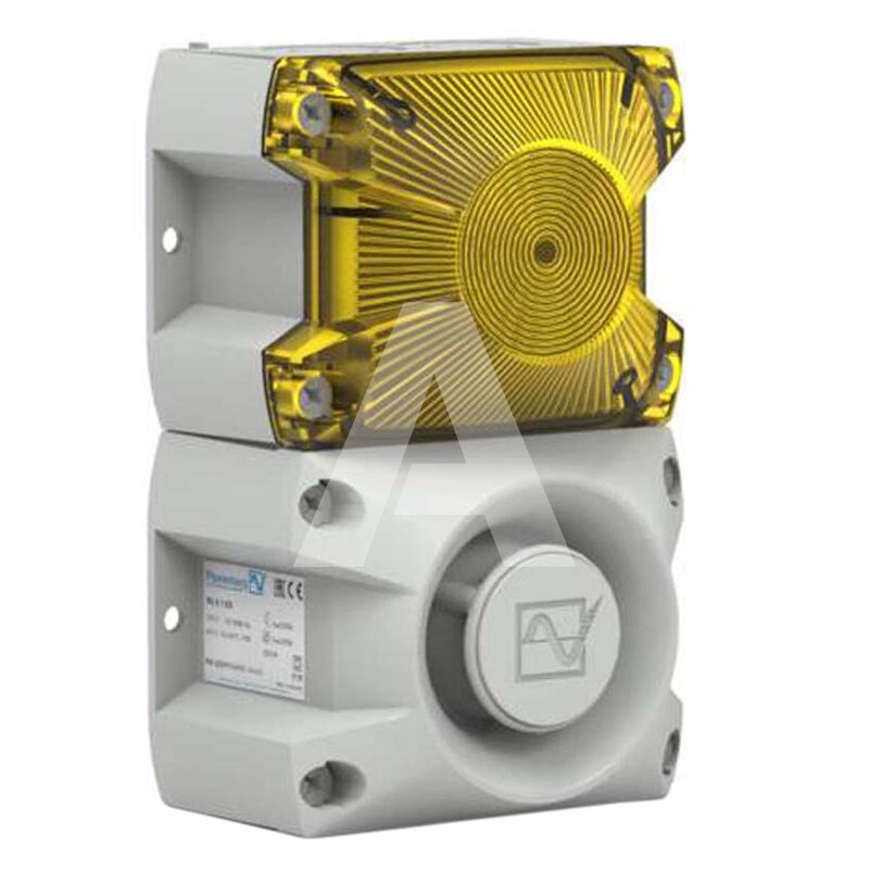 Sygnalizator optyczno-akustyczny żółty 100dB, 23311803056