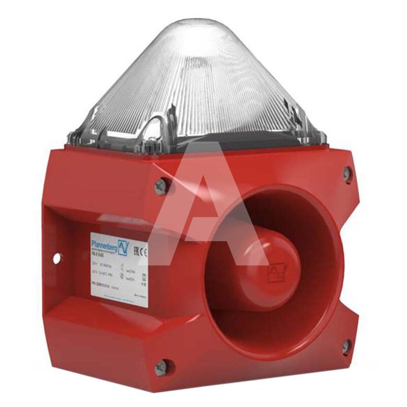 Sygnalizator optyczno-akustyczny biały 105dB, 23351802001