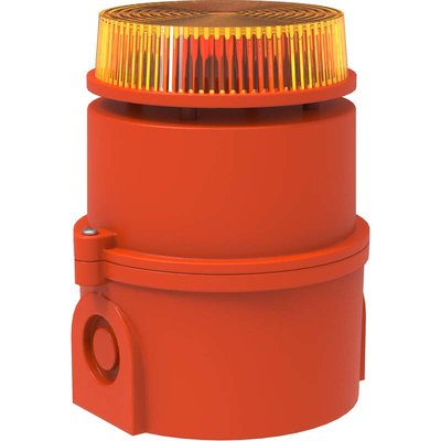 Sygnalizator optyczno-akustyczny pomarańczowy 100 dB, 32035804000