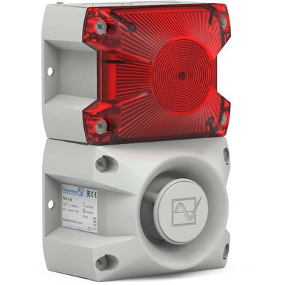 Sygnalizator optyczno - akustyczny czerwony, 100dB, PA X 1-05, 24 V DC, 23311805056