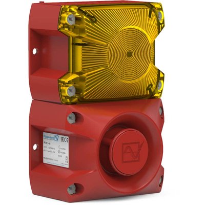 Sygnalizator optyczno - akustyczny żółty, 100dB, PA X 1-05, 230 V AC, 23311103001