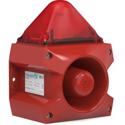 Sygnalizator optyczno - akustyczny czerwony, 105dB, PA X 5-05, 24 V DC, 23351805001