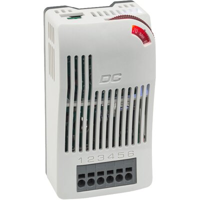 Higrostat elektroniczny z zewnętrznym sensorem typ DCF 010, zakres regulacji NO od 40 do 90% RH, 20-56 V DC, 01012.0-20