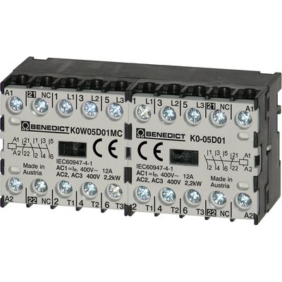 Mikro układ rewersyjny 4P, 230 V AC, 5 A, 2,2 kW, 4NO, K0W05D00-40MC 230