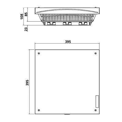 Kratka wentylacyjna, TSF19U12000000 - schemat