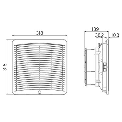 Wentylator filtrujący GSV3000220 - schemat