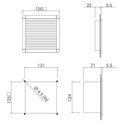 Wentylator filtrujący ALFA1524BPTB - schemat