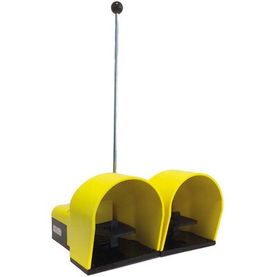 Wyłącznik nożny podwójny 2NO + 2NO, PANTONE 102C, żółty, IP7019 / PRODUKT WYCOFANY Z OFERTY