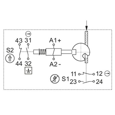 Wyłącznik ryglujący bezpieczeństwa Ex, 1210232 - schemat2