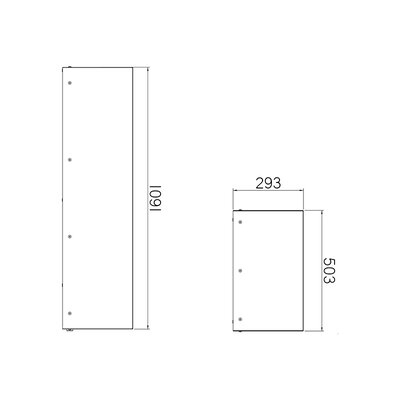 Wymiennik powietrze / woda typu Indoor EXW5000220 - schemat