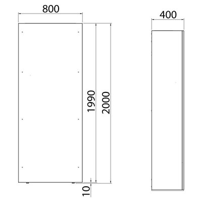 Wymiennik powietrze / woda typu Indoor EXWA000230 - schemat
