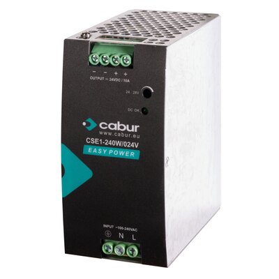 Zasilacz 1-fazowy, wejście 120–230 V AC / wyjście 24 V DC, 10 A, CSE1-240W/024V/AA
