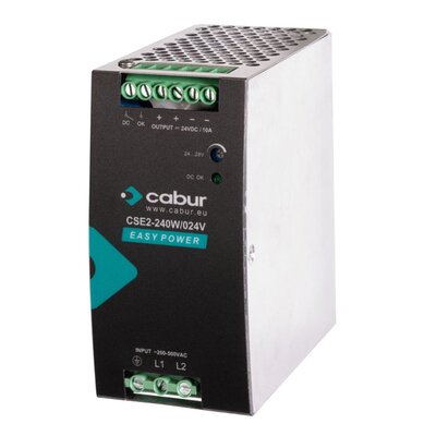 Zasilacz 1-2-fazowy, wejście 180–550 V AC / wyjście 24 V DC, 10 A, CSE2-240W/024V/AA