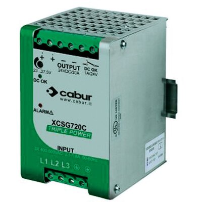 Zasilacz impulsowy 3x400 V AC/24 V DC, 30 A, 720 W, XCSG720C