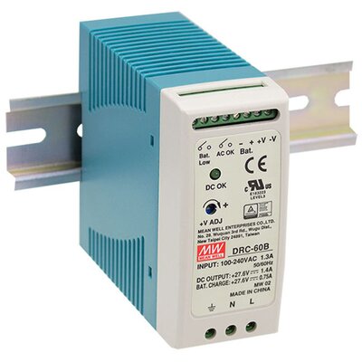 Zasilacz buforowy 230 V AC / 27,6 V DC, 2,15 A, 60 W, DRC-60B