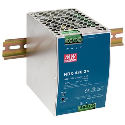Zasilacz impulsowy 230 V AC / 48 V DC, 10 A, 480 W, NDR-480-48