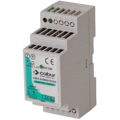 Zasilacz impulsowy 230 V AC/12 V DC, 1,2 A, 15 W, XCSD1015W012VAA
