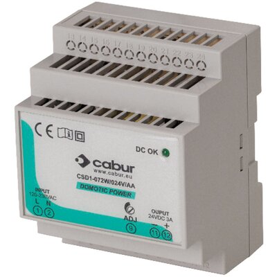 Zasilacz impulsowy 230 V AC/12-15 V DC, 5-4A, 60 W, XCSD1072W012VAA