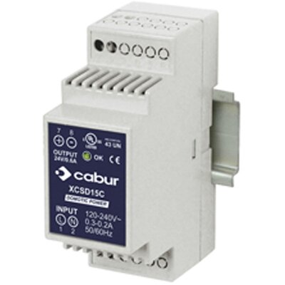 Zasilacz impulsowy 230 V AC/24 V DC, 0,6 A, 15 W, XCSD15C
