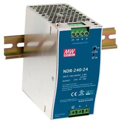Zasilacz impulsowy 230 V AC / 24 V DC, 10 A, 240 W, NDR-240-24