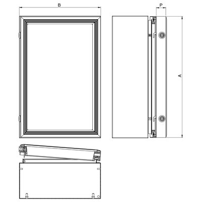 Aluminiowe drzwi, ECFA040050