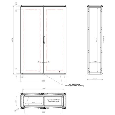 Szafa sterownicza ENUX, ENUX121804SET