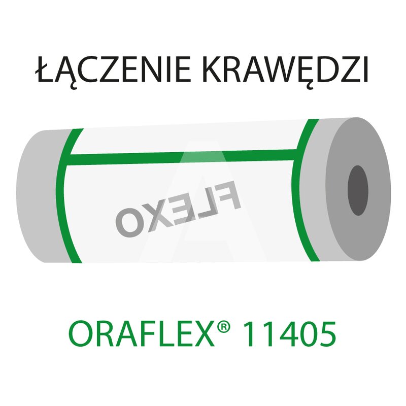 Taśma jednostronnie klejąca do łączenia krawędzi fotopolimerów, szerokość 25 mm, przezroczysta, ORAFLEX 11405 25/66
