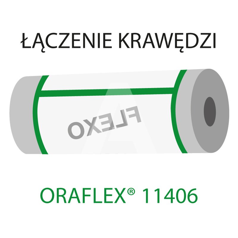 Taśma jednostronnie klejąca do łączenia krawędzi fotopolimerów, szerokość 25 mm, czerwona, ORAFLEX 11406 25/66