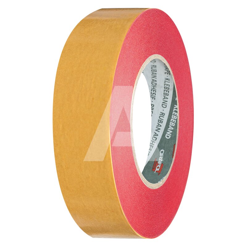 Taśma dwustronnie klejąca czerwona "vision tape", ORABOND 1301 25/50