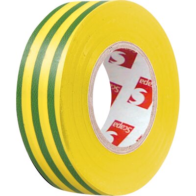 Taśma elektroizolacyjna PVC, żółto-zielona, SCAPA 2701 15/10