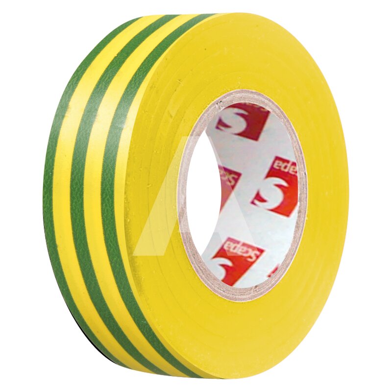 Taśma elektroizolacyjna PVC, żółto-zielona, SCAPA 2701 15/10