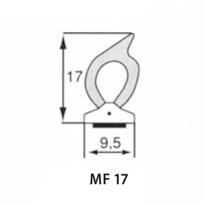 Uszczelka samoprzylepna, MF17P/100