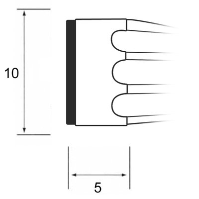 Uszczelka z gumy EPDM, UM1 10x5/100