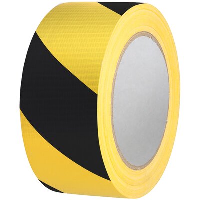 Taśma ostrzegawcza "DUCT TAPE", żółto-czarna, VPO 50/25