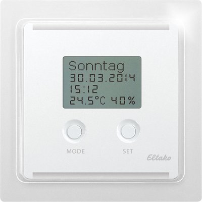 Bezprzewodowy termostat z higrostatatem, zegarem i wyświetlaczem Tap-radio®, TF-UTH